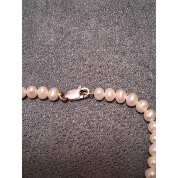 Vintage Genuine Pearl Sterling Bracelet - Picture 3 of 5
